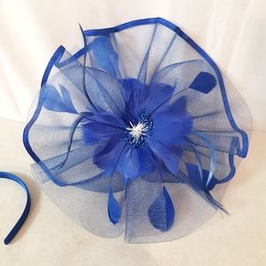 Miss Cynthia Feather Fascinator Hat Clip Headband